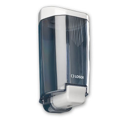 Liquid Soap Abs Colour Transparent Glass And White Dispenser